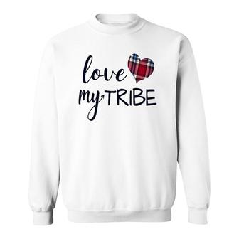 Women's Love My Tribe For Mom Bride Team Reunion Sweatshirt | Mazezy DE