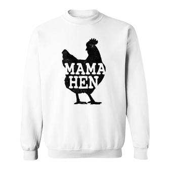 Womens Mama Hen Funny Mother's Day Chicken Mom Farmer Farm Gift Sweatshirt | Mazezy AU