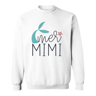 Womens Mermimi Cute Mermaid Mimi Grandma Nickname Sweatshirt | Mazezy