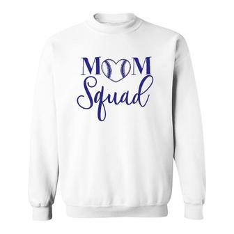 Womens Mom Squad Purple Lettered Top For The Proud Mom To Wear Sweatshirt | Mazezy CA