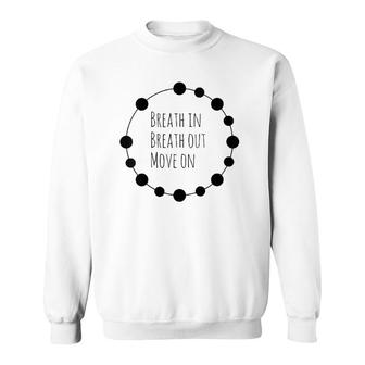 Womens Positive Breath V-Neck Sweatshirt | Mazezy CA