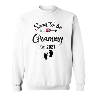 Womens Soon To Be Grammy 2021 Mother's Day For Mom Pregnancy Sweatshirt | Mazezy