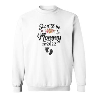 Womens Soon To Be Mommy 2022 Mothers Day First Time Mom Pregnancy Sweatshirt - Thegiftio
