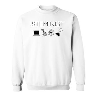 Womens Steminis Female Scientist Woman In Stem Sweatshirt | Mazezy