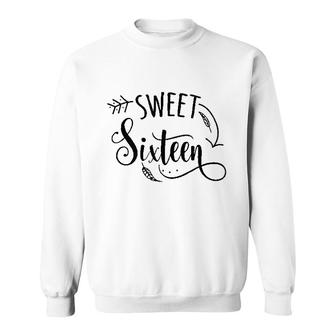 Womens Sweet Sixteen Birthday For Teenager Tribal Girls Sweatshirt - Seseable