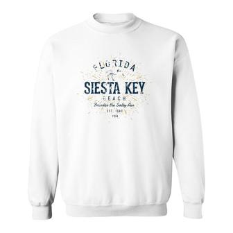 Womens Vintage Siesta Key Beach Sweatshirt | Mazezy