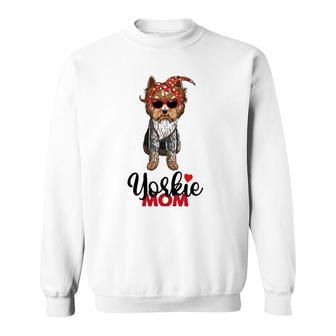 Womens Yorkie Mama I Love Yorkie Yorkshire Terrier Mom Yorkie Mom Sweatshirt | Mazezy