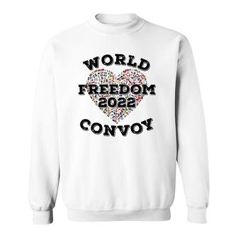 World Freedom 2022 Convoy Classic Canadian Truckers Support Sweatshirt | Mazezy