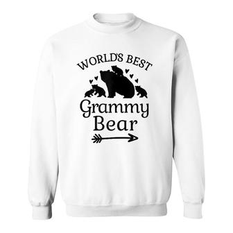 World's Best Grammy Bear Grandma Baby Grandcubs Grandmother Zip Sweatshirt | Mazezy