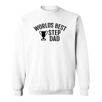 World's Best Step Dad Trophy Father's Day Birthday Gift Sweatshirt | Mazezy