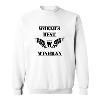 Worlds Best Wingman Sweatshirt - Thegiftio