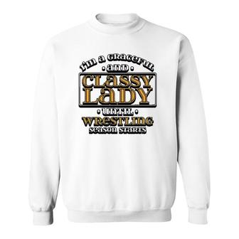 Wrestling S For Moms Grandma Mom Coach Gift Sweatshirt | Mazezy