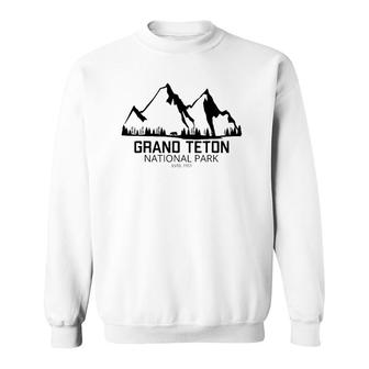 Wyoming National Park Grand Teton National Park Sweatshirt | Mazezy
