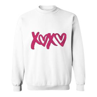 Xoxo Hugs And Kisses Valentine Sweatshirt | Mazezy