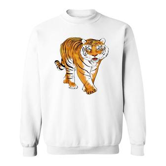 Year Of The Tiger 2022 Tiger Growling Mouth Open Bengal Men Sweatshirt | Mazezy