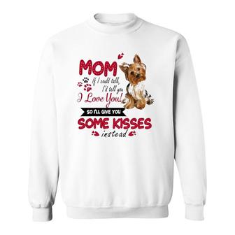 Yorkie Mama I Love My Yorkie Mom Mother's Day Sweatshirt | Mazezy