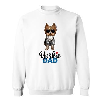 Yorkshire Terrier Papa Yorkie Dad Sweatshirt | Mazezy