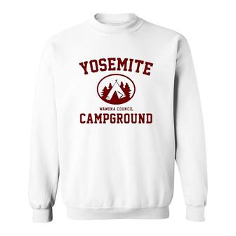 Yosemite Campground California Camping Lover Gift Sweatshirt | Mazezy