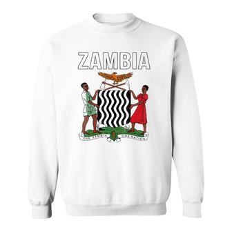 Zambia Coat Of Arms Sweatshirt | Mazezy