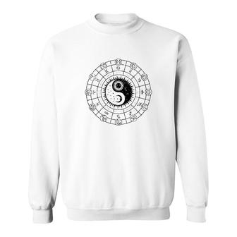 Zodiac Wheel Astrology Sweatshirt | Mazezy