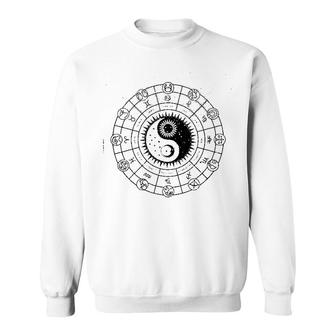 Zodiac Wheel Astrology Sweatshirt | Mazezy