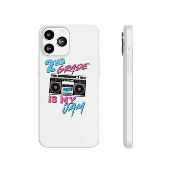 2Nd Grade Is My Jam Vintage 80S Boombox Teacher Student Phonecase iPhone | Mazezy