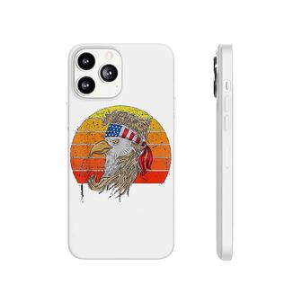 4th Of July Bald Eagle With Mullet American Usa Flag Phonecase iPhone | Mazezy