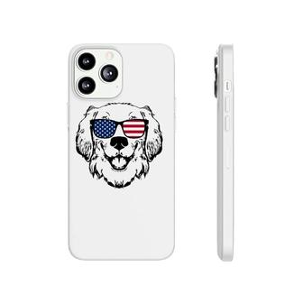 4Th Of July Golden Retriever Us American Flag - July Fourth Phonecase iPhone | Mazezy