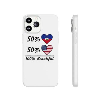 50 Haitian Flag 50 American Flag 100 Beautiful Cute Haiti Phonecase iPhone | Mazezy DE
