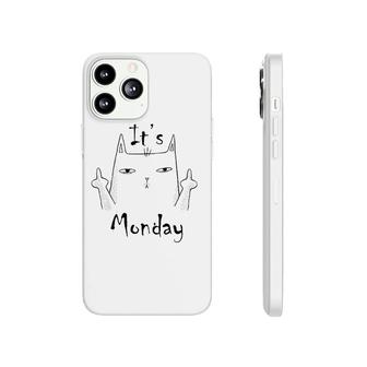 A Cat Giving Two Middle Fingers Because It's Monday Phonecase iPhone