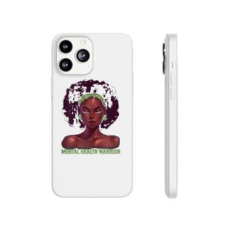 Afro African American Black Woman Mental Health Warrior Black History Phonecase iPhone | Mazezy