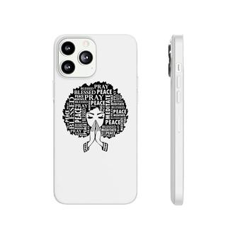 Afrocentric Afro Lady Pray Phonecase iPhone | Mazezy