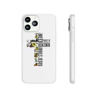 All I Need Hiking And A Whole Lot Of Jesus Christian Cross Phonecase iPhone | Mazezy