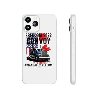 American Flag Canada Flag Freedom Convoy 2022 Trucker Driver Phonecase iPhone