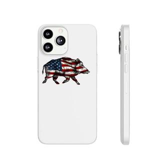American Flag Feral Hog Wild Pig Hunting Phonecase iPhone | Mazezy