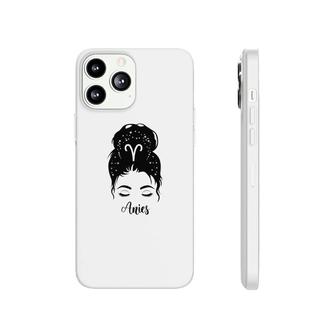 Aries Girl Cool Black Beautiful Girl Gift For Women Birthday Gift Phonecase iPhone - Seseable