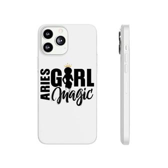 Aries Girl Magic Beautiful Black Girl Great Birthday Gift Phonecase iPhone - Seseable