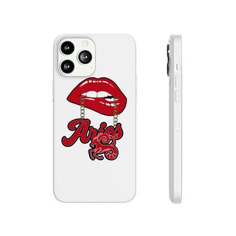 Aries Girls Impression Red Color Lip Gift Birthday Gift Phonecase iPhone - Seseable