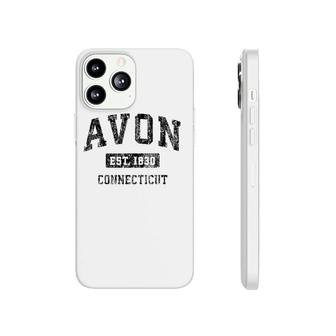 Avon Connecticut Ct Vintage Sports Design Black Design Phonecase iPhone | Mazezy