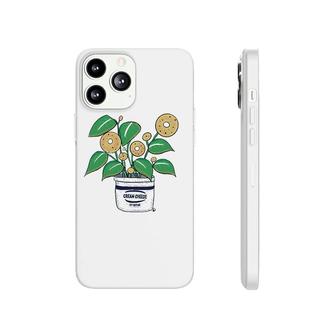 Bagel Plant In A Cream Cheese Planter Funny Phonecase iPhone | Mazezy