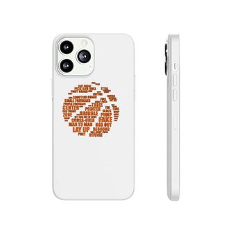 Basketball Terms Motivational Word Cloud Phonecase iPhone | Mazezy