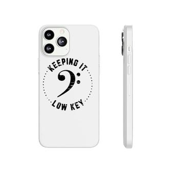 Bass Clef Keeping It Low Key Musician Music Phonecase iPhone | Mazezy