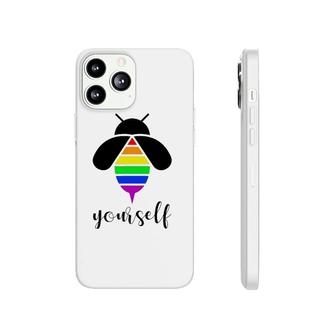 Be Yourself Gay Pride Lgbtq Funny Rainbow Bee Phonecase iPhone | Mazezy