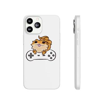 Bearded Dragon Playing Video Games Pagona Lizard Gamer Phonecase iPhone | Mazezy