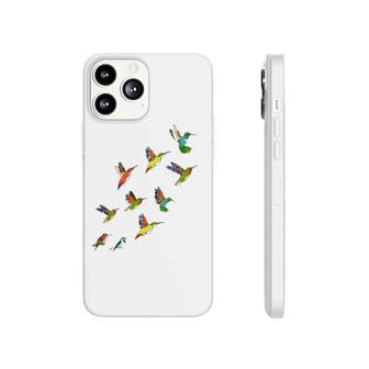 Beautiful Hummingbird Flock Of Birds Colorful Hummingbird Phonecase iPhone | Mazezy