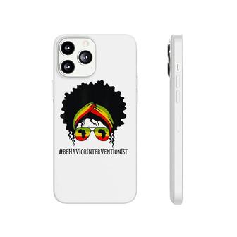 Behavior Interventionist African Messy Bun Black History Phonecase iPhone | Mazezy