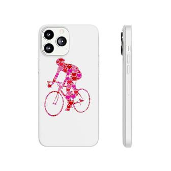 Bike Pink Red Heart Valentine's Day Gift For Bicycle Racer Tank Top Phonecase iPhone | Mazezy