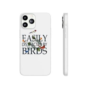 Bird Lovers Gifts For Women Men Easily Distracted By Birds Zip Phonecase iPhone | Mazezy