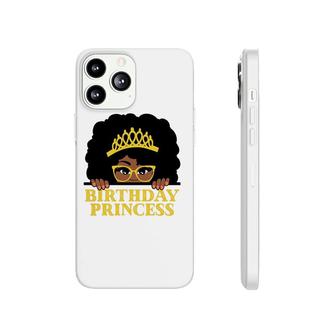 Birthday Princess Afro Crown Glasses Cute Birthday Princess Phonecase iPhone | Mazezy