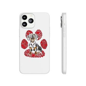 Black Dachshund Valentines Day Phonecase iPhone | Mazezy